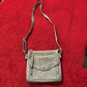 Gray Crossbody Bag